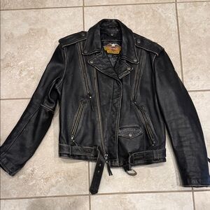 Harley-Davidson Black Leather Motorcycle Jacket